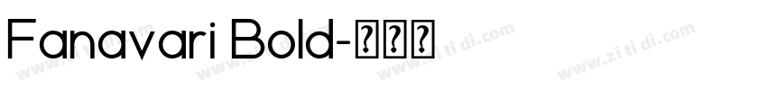 Fanavari Bold字体转换